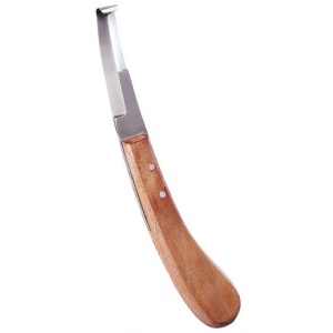 Нож копытный обоюдоострый широкое лезвие "UKAL" арт.106612003