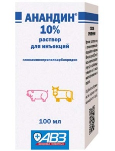 Анандин инъекционный 10% 100мл "АВЗ" 1/50 арт.АВ1799
