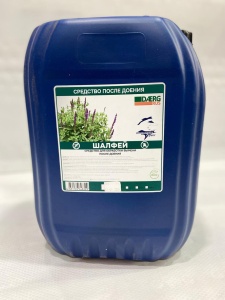 Средство "ШАЛФЕЙ" после доения (от насекомых) на основе молочной к-ты 5600ppm "Даерг Рус" 20л